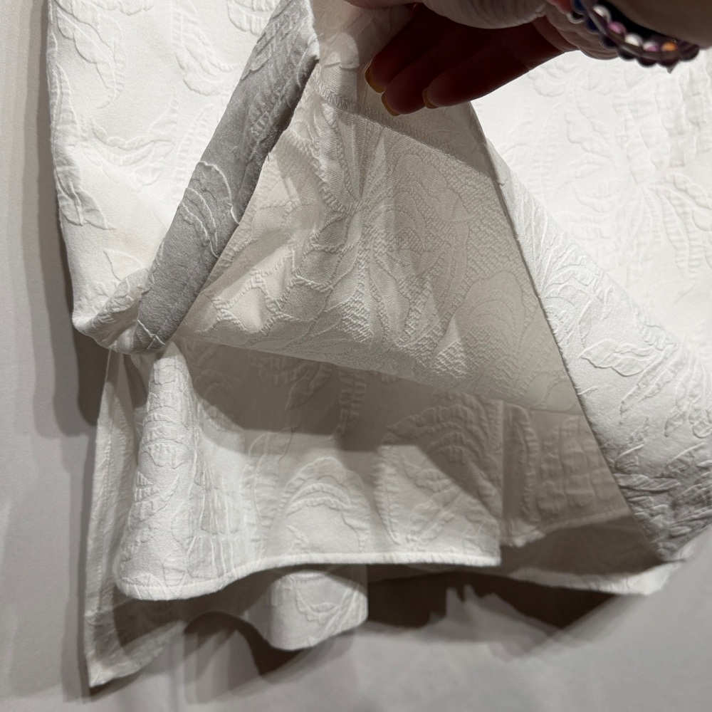 Lilly Pulitzer Kipton Romper Resort White Pineapple Pucker Jacquard NEW Size 16 - Picture 9 of 13